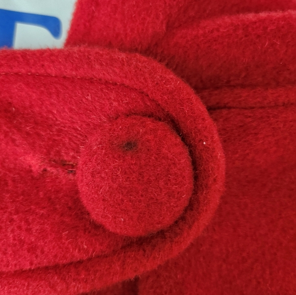 Linennaive Red Outlander Hooded Wool Cloak - Picture 3 of 7